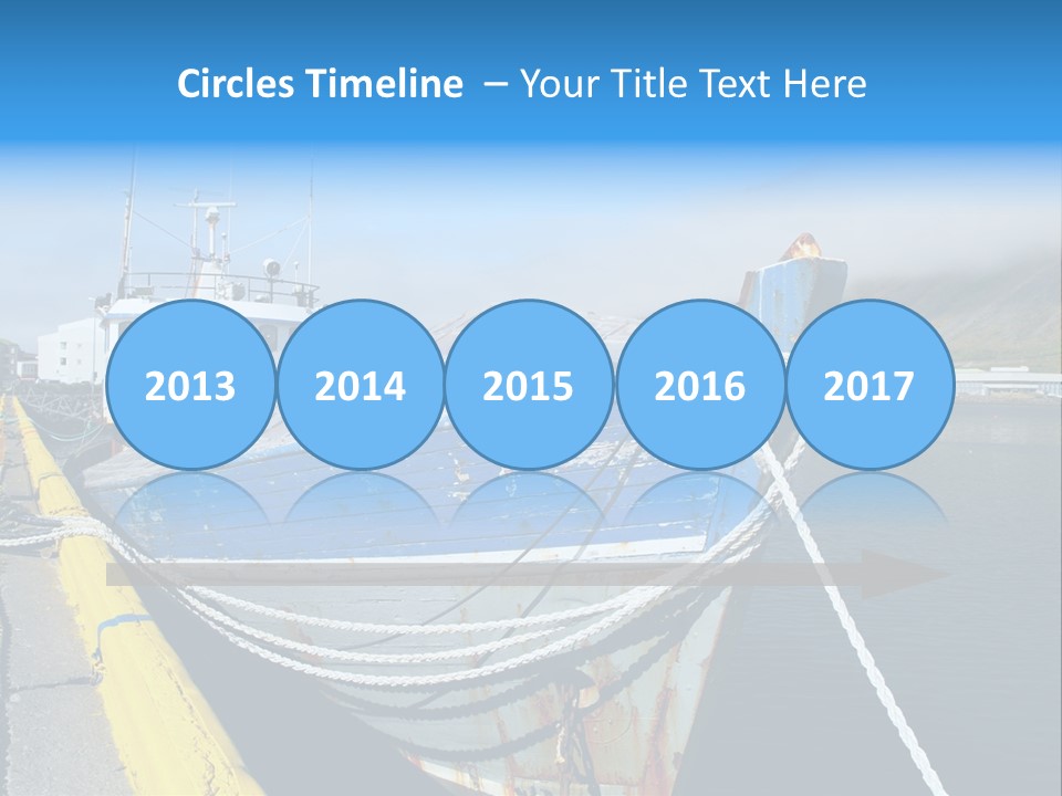 Fischerboot Schiff Wasser PowerPoint Template