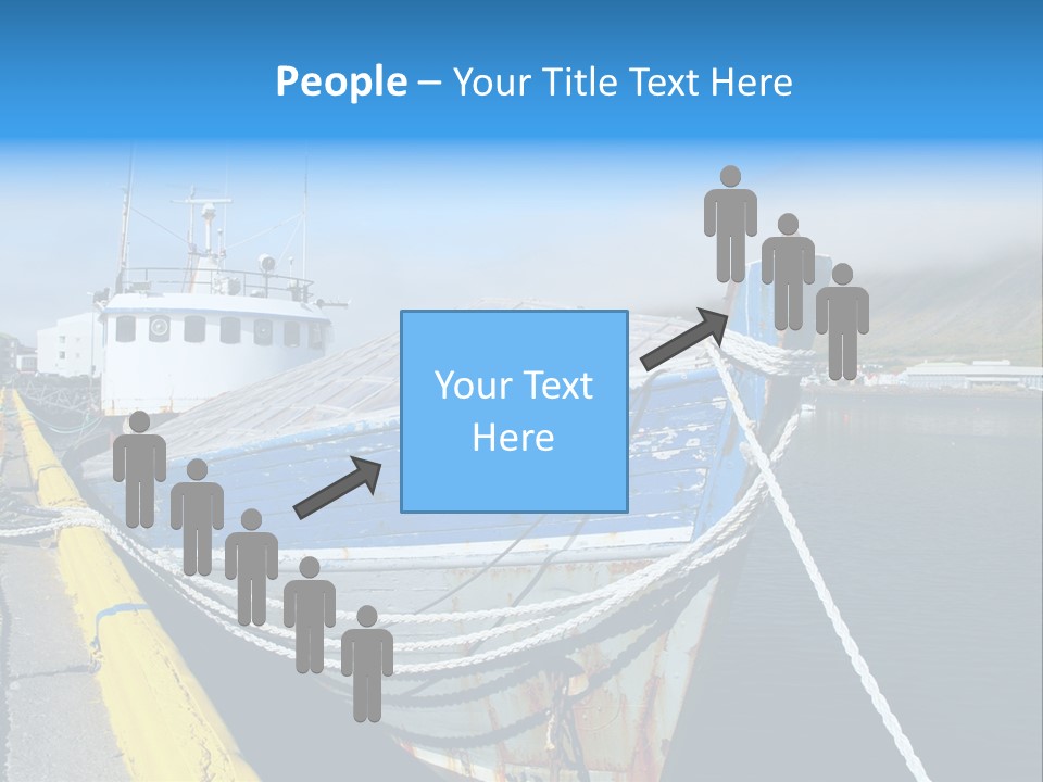 Fischerboot Schiff Wasser PowerPoint Template