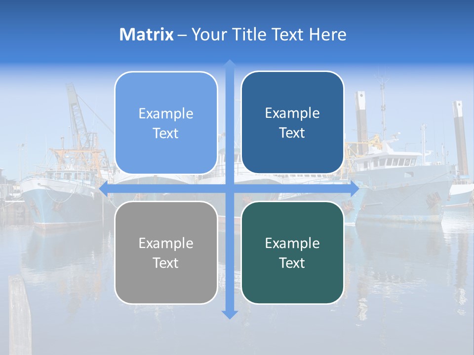 Beautiful Black Ship PowerPoint Template