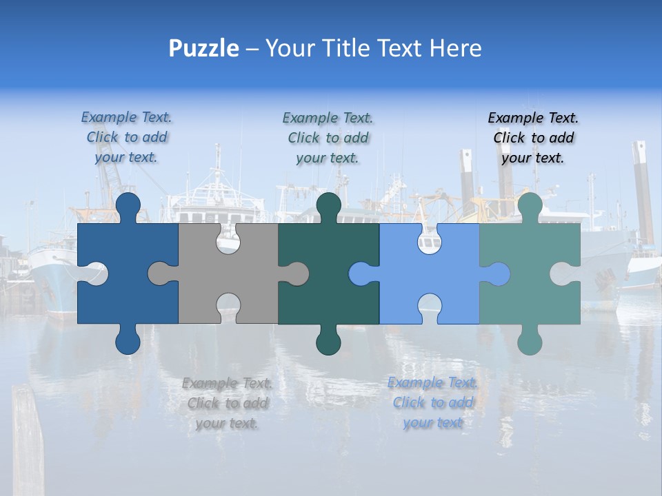 Beautiful Black Ship PowerPoint Template