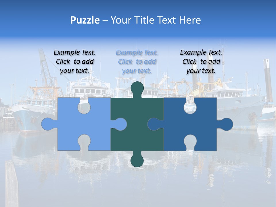 Beautiful Black Ship PowerPoint Template