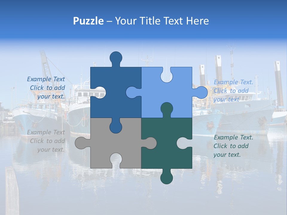 Beautiful Black Ship PowerPoint Template