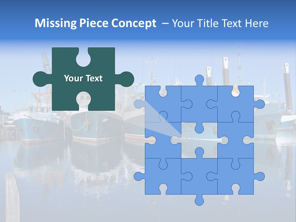 Beautiful Black Ship PowerPoint Template