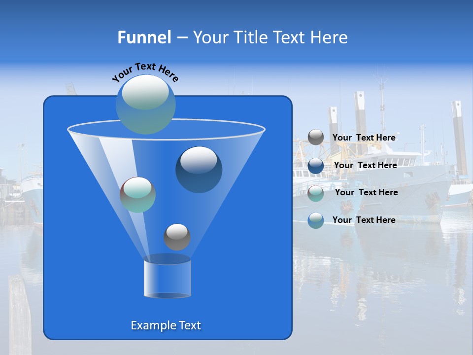 Beautiful Black Ship PowerPoint Template