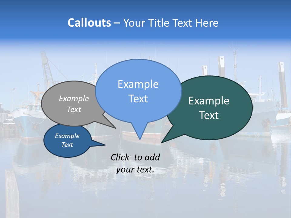 Beautiful Black Ship PowerPoint Template