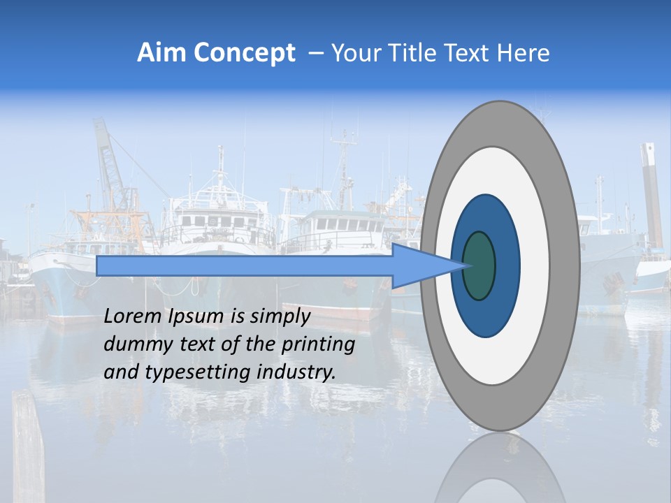 Beautiful Black Ship PowerPoint Template