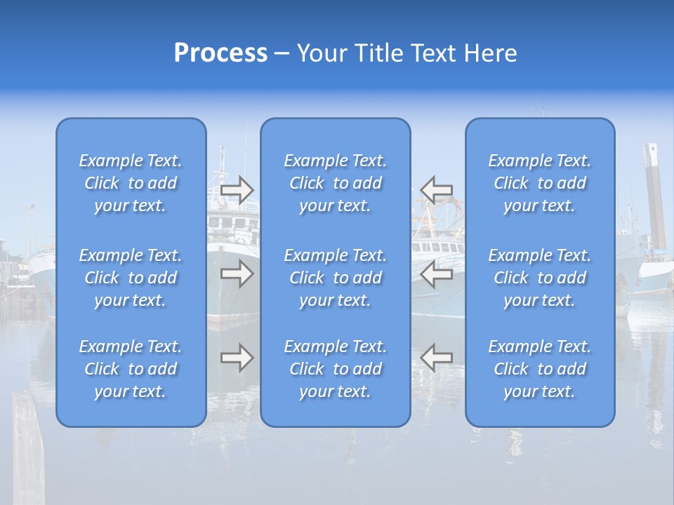 Beautiful Black Ship PowerPoint Template