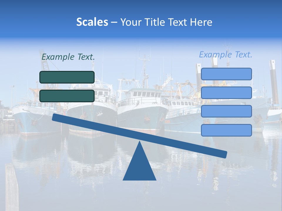 Beautiful Black Ship PowerPoint Template