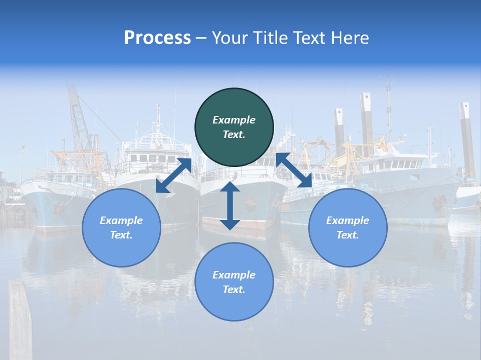 Beautiful Black Ship PowerPoint Template