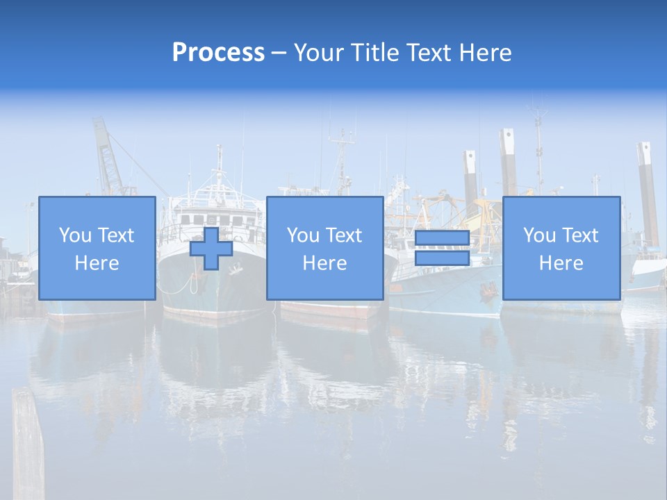 Beautiful Black Ship PowerPoint Template