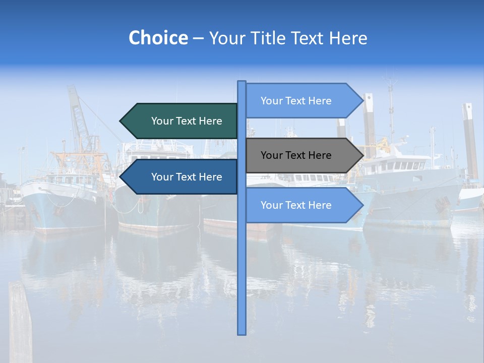 Beautiful Black Ship PowerPoint Template