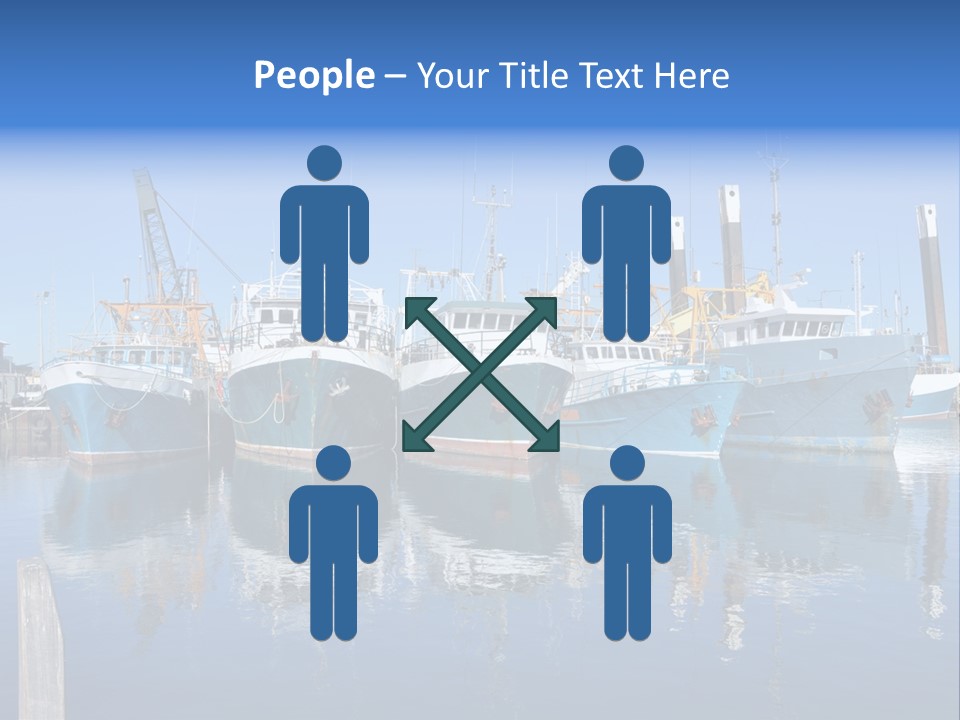 Beautiful Black Ship PowerPoint Template