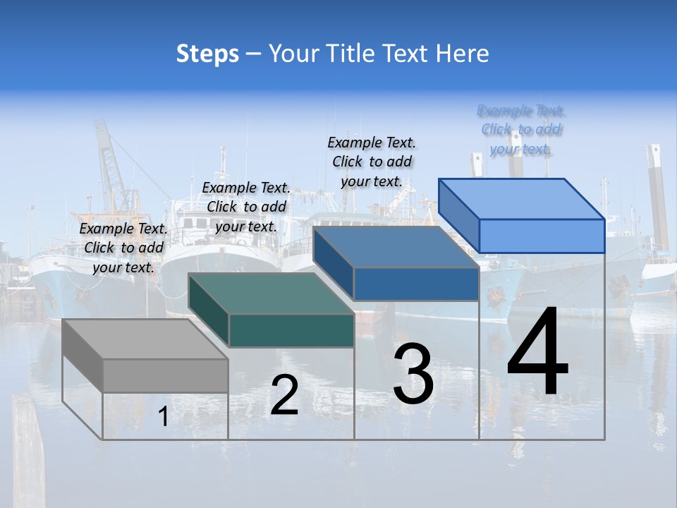 Beautiful Black Ship PowerPoint Template