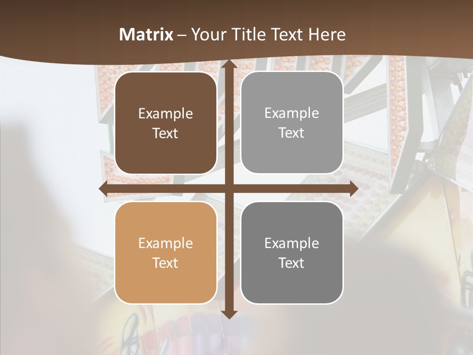 People At Funfair PowerPoint Template