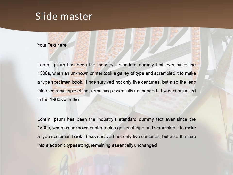 People At Funfair PowerPoint Template