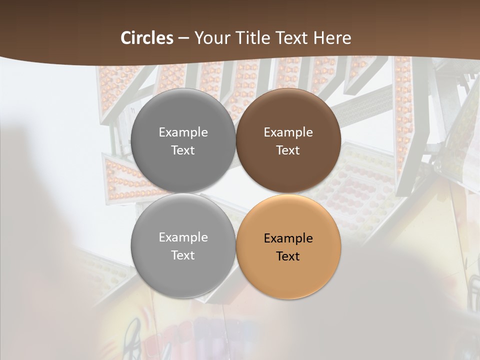 People At Funfair PowerPoint Template