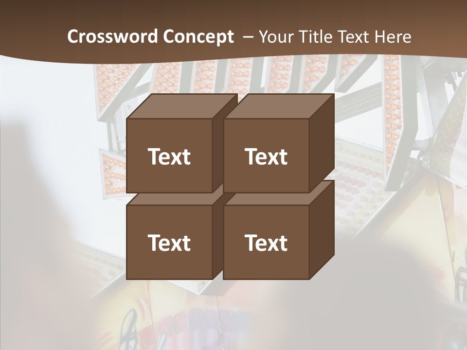 People At Funfair PowerPoint Template