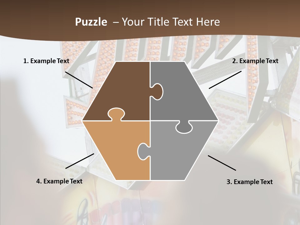 People At Funfair PowerPoint Template