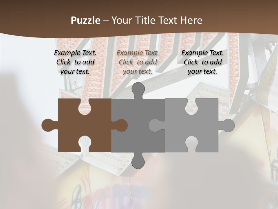 People At Funfair PowerPoint Template