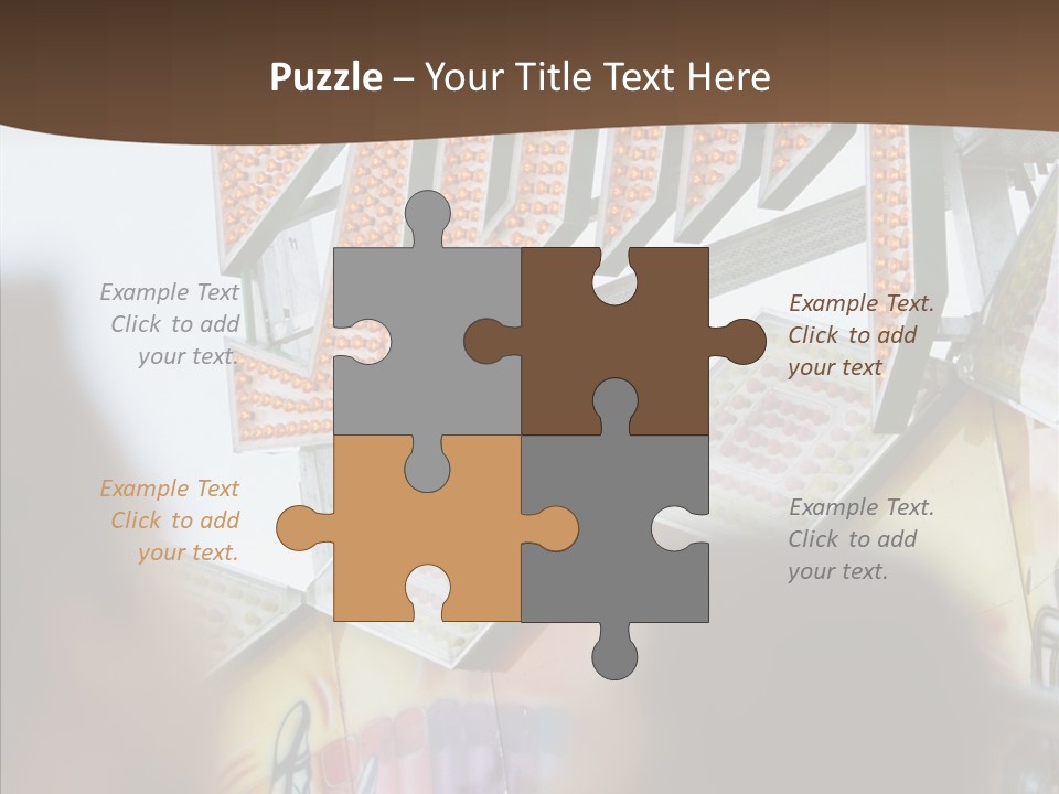 People At Funfair PowerPoint Template