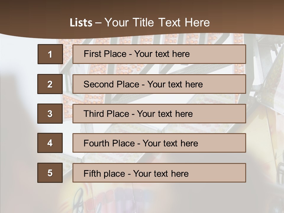 People At Funfair PowerPoint Template