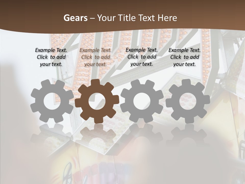 People At Funfair PowerPoint Template