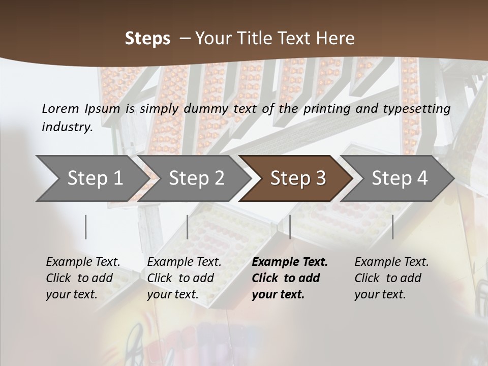 People At Funfair PowerPoint Template