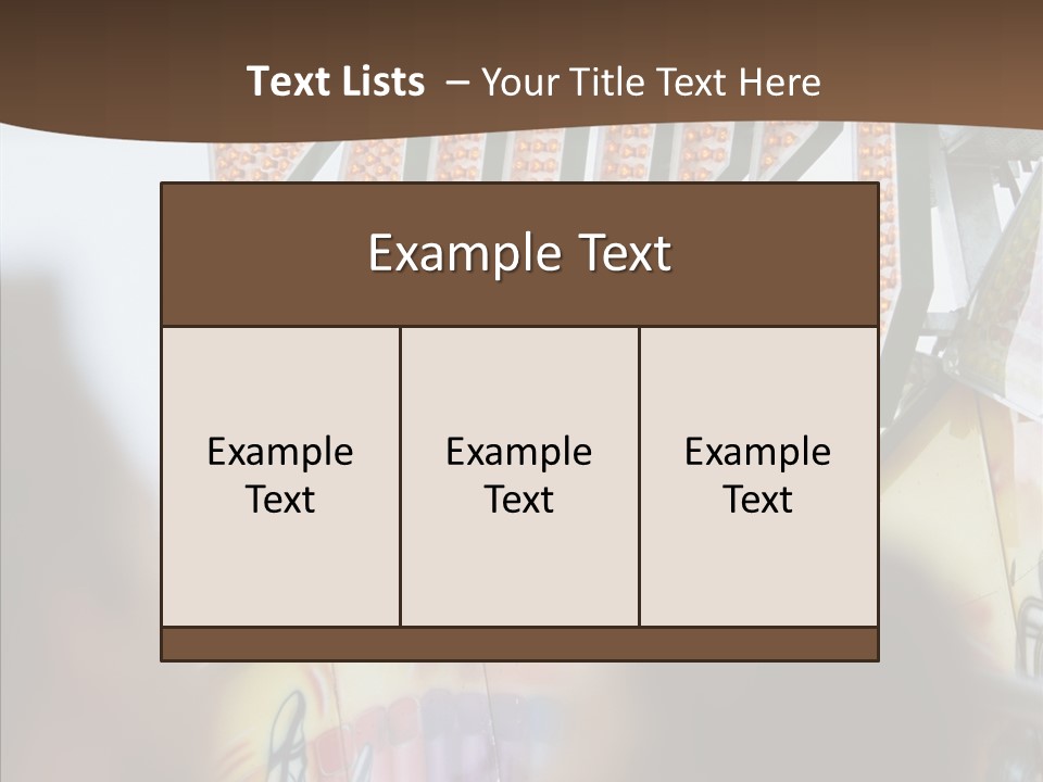 People At Funfair PowerPoint Template