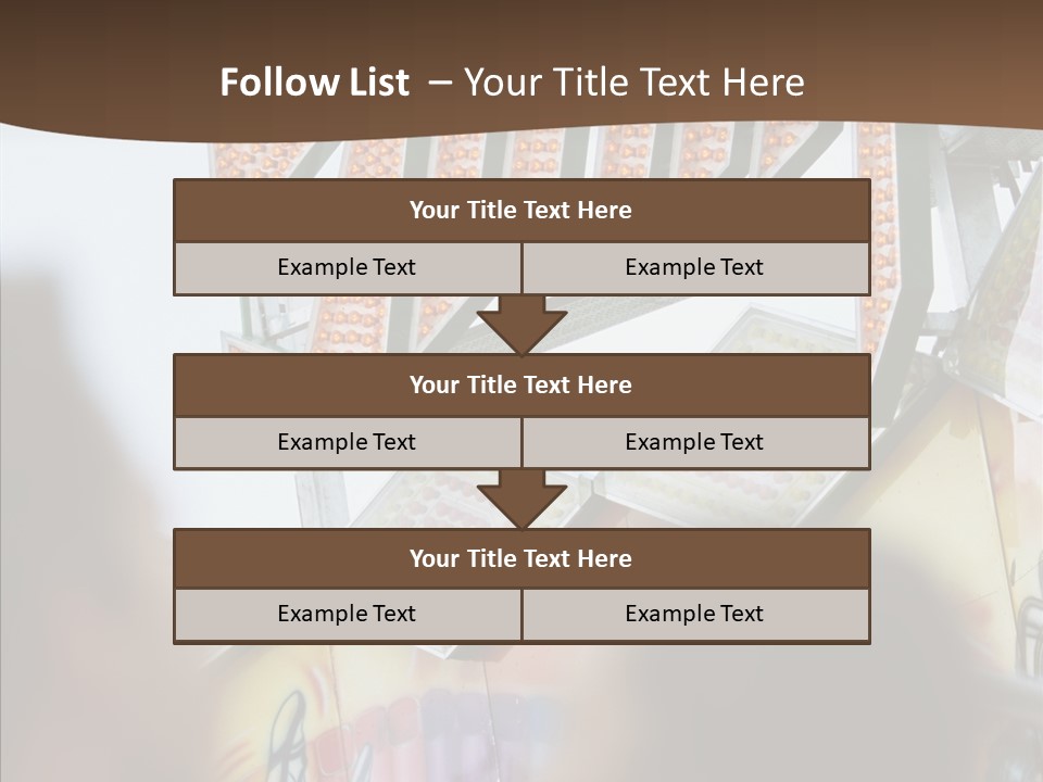 People At Funfair PowerPoint Template