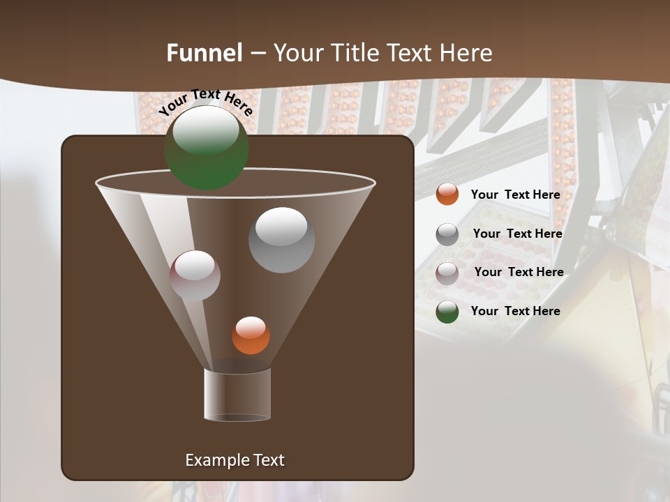 People At Funfair PowerPoint Template