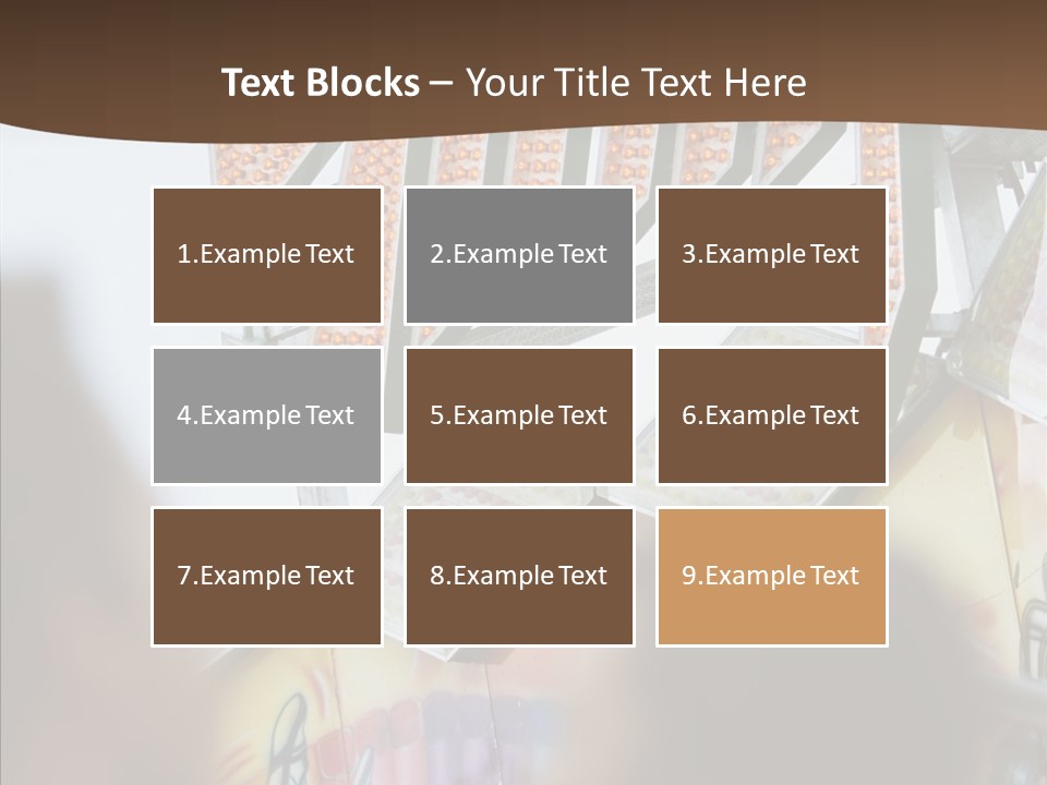 People At Funfair PowerPoint Template