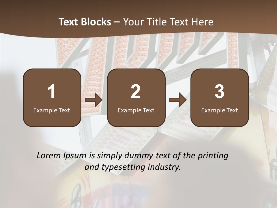 People At Funfair PowerPoint Template