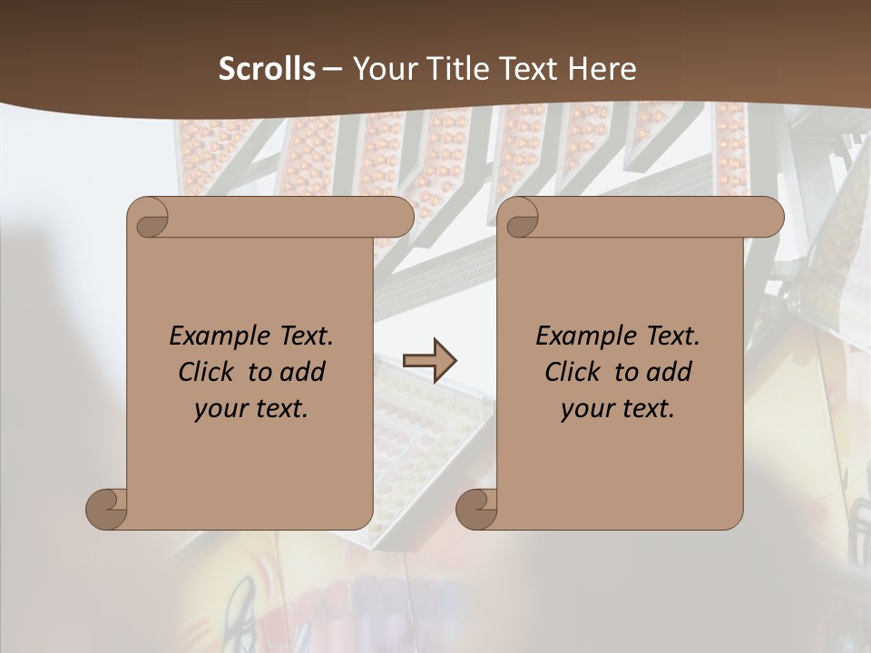 People At Funfair PowerPoint Template