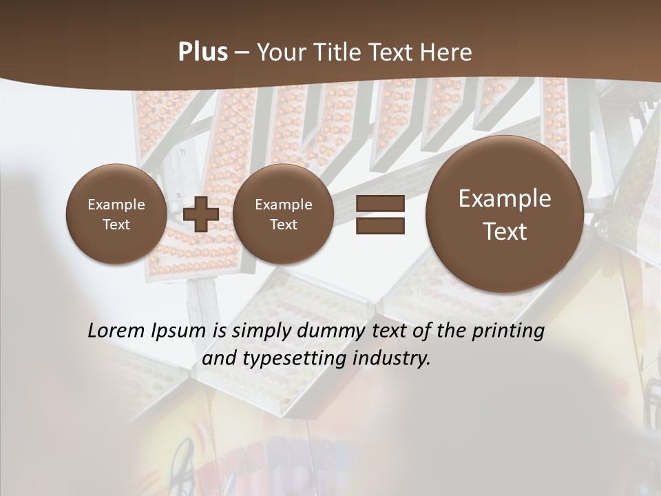 People At Funfair PowerPoint Template