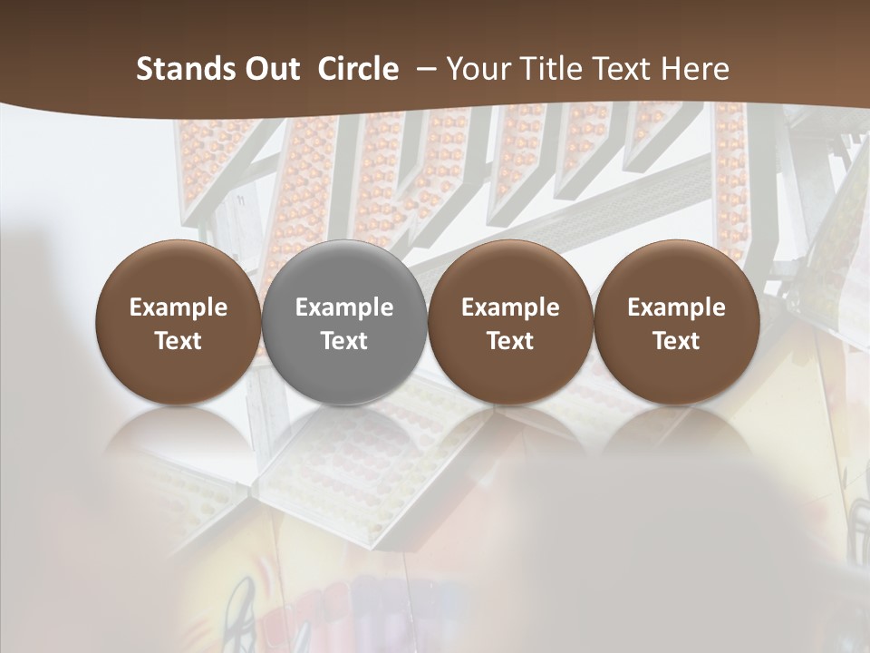 People At Funfair PowerPoint Template