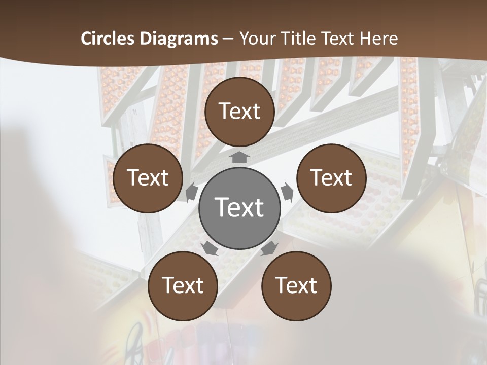 People At Funfair PowerPoint Template