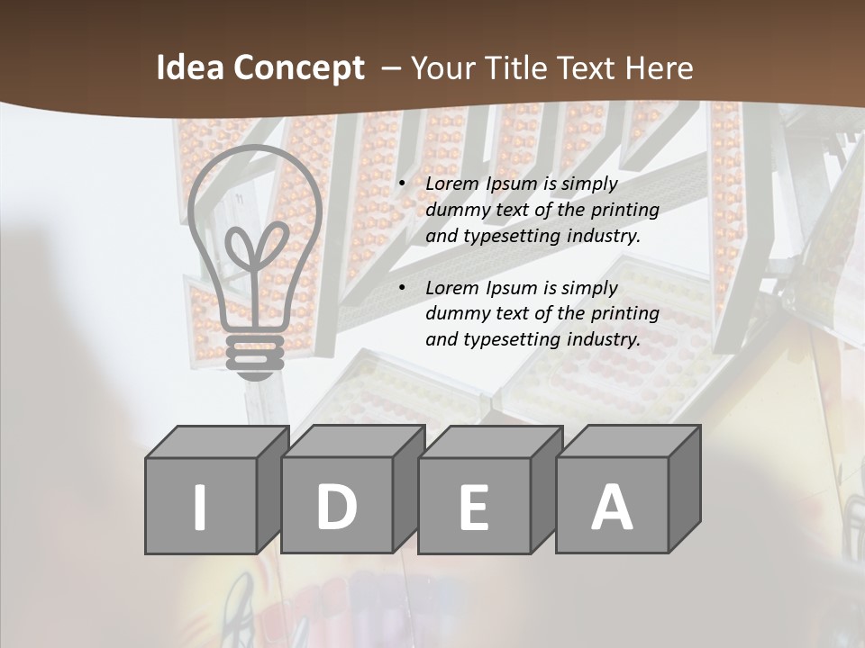 People At Funfair PowerPoint Template