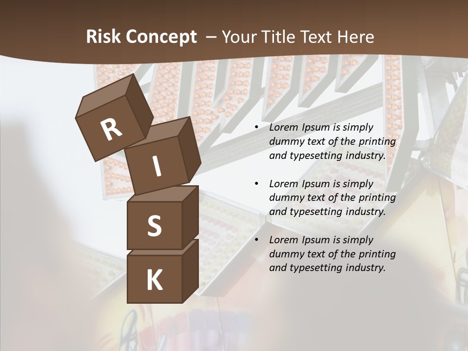 People At Funfair PowerPoint Template