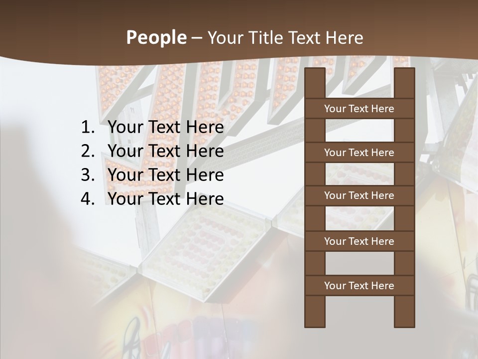 People At Funfair PowerPoint Template