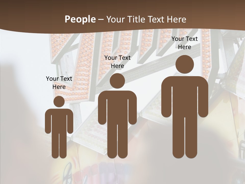 People At Funfair PowerPoint Template