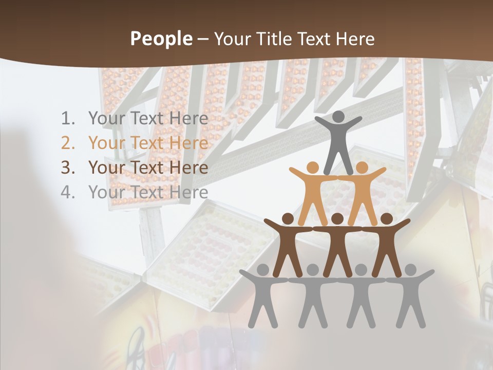 People At Funfair PowerPoint Template