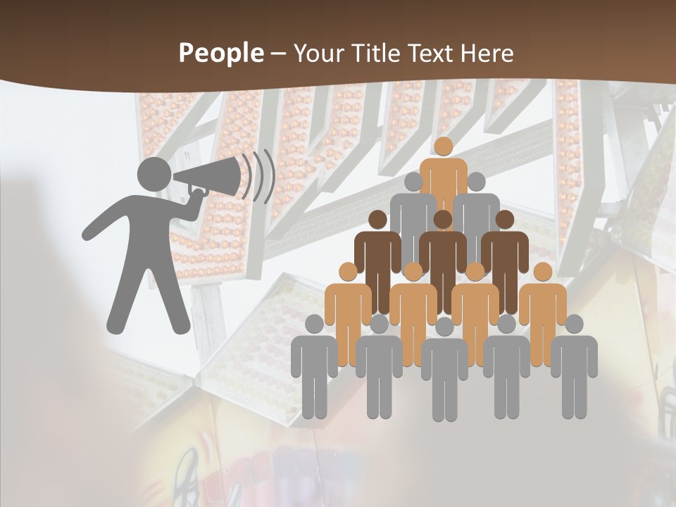 People At Funfair PowerPoint Template
