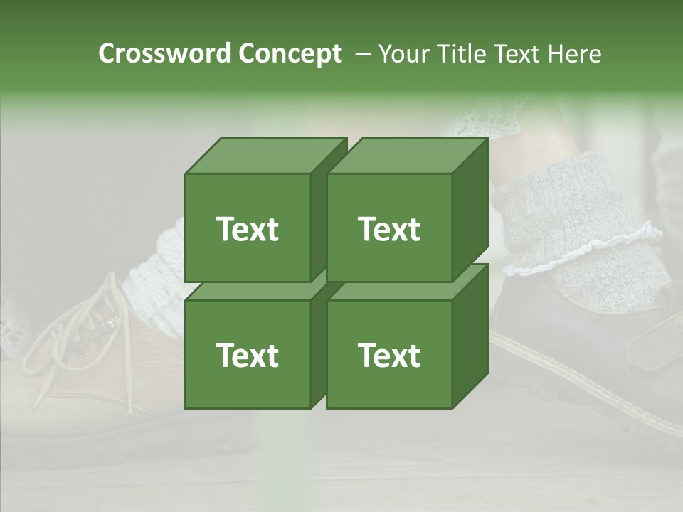 Young Couple Playing Footsie PowerPoint Template