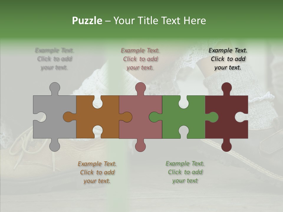 Young Couple Playing Footsie PowerPoint Template