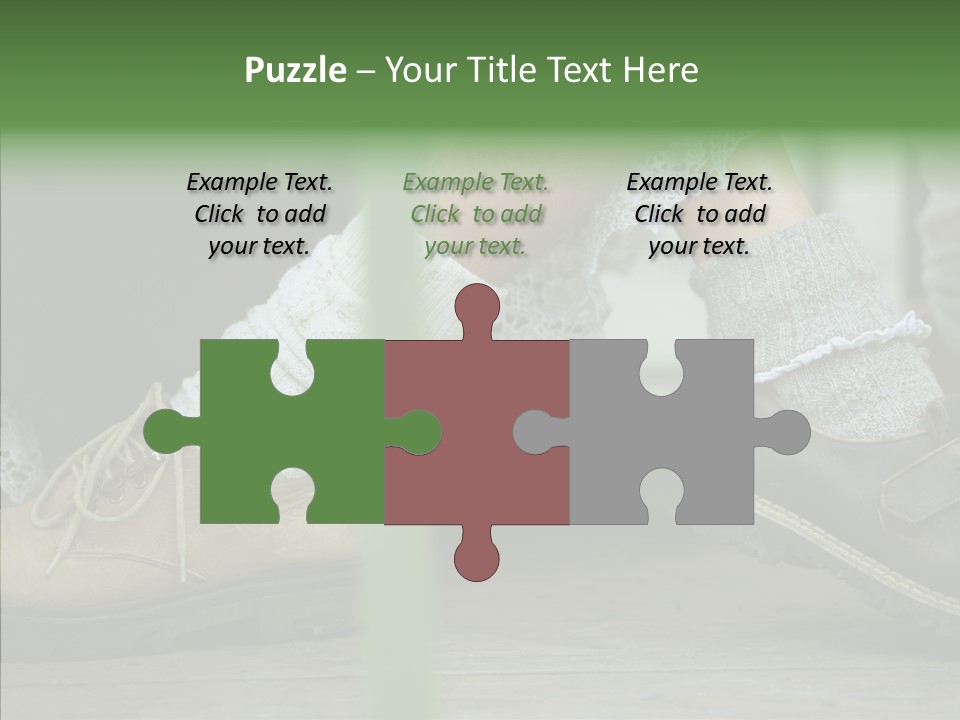 Young Couple Playing Footsie PowerPoint Template