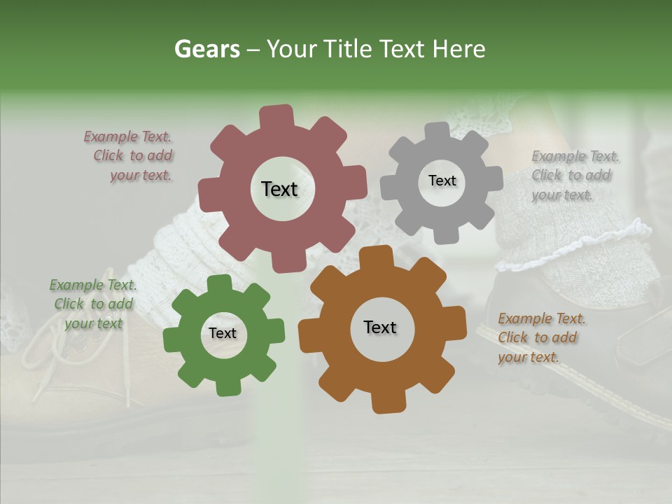 Young Couple Playing Footsie PowerPoint Template