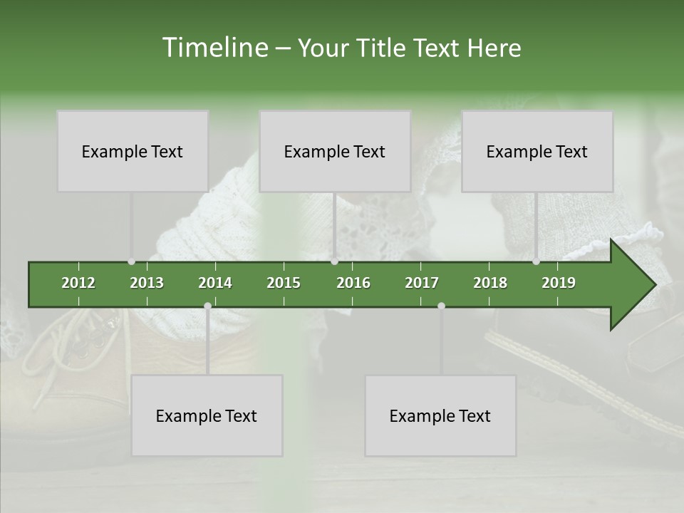 Young Couple Playing Footsie PowerPoint Template