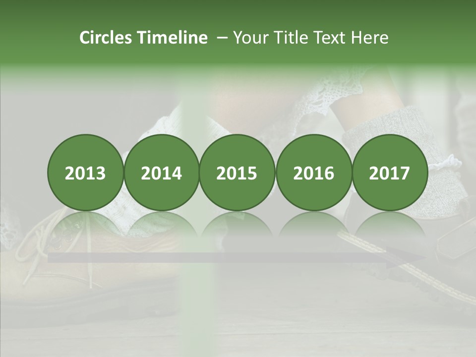 Young Couple Playing Footsie PowerPoint Template