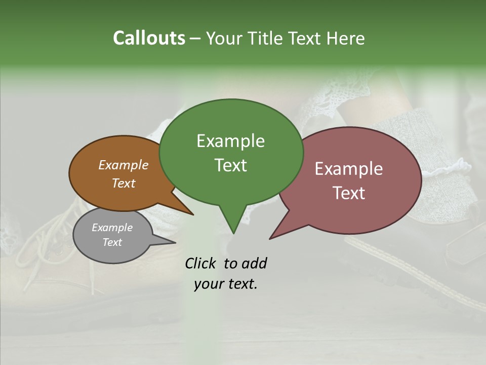 Young Couple Playing Footsie PowerPoint Template