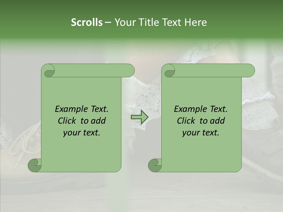 Young Couple Playing Footsie PowerPoint Template